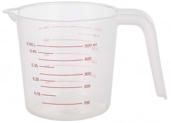 Pahar dozator MagicHome, cu palnie, plastic, 0,5 l