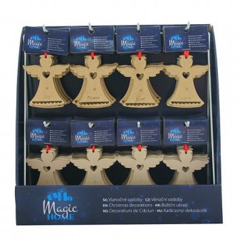 Decor de Craciun MagicHome, 8 tipuri, agatat, Sellbox 96 buc