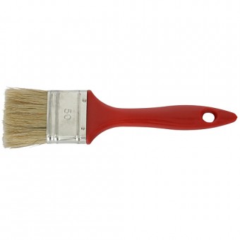 Perie de vopsea Brisk 1,5 plată, mâner roșu (mâner din PVC)