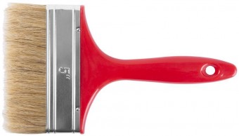 Perie de vopsea Brisk 5.0 plată, mâner roșu (mâner din PVC)