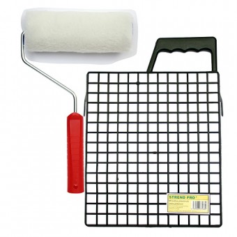 Set zugrav 180mm SAMBER (grilă, rolă de vopsea, suport)