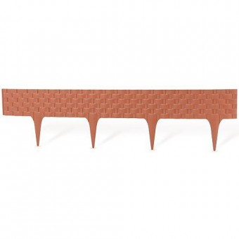 Gard RattanPalisada 2,40 m, teracota, ambal. 3 buc 820x95/200 mm, UV
