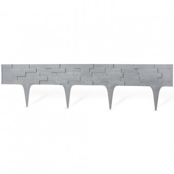 Gard StonePalisade 2,37 m, grafit, ambalaj. 3 buc 790x95/200 mm, UV