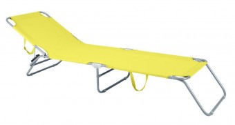 Șezlong PANAMA, galben, 188x55x27 cm