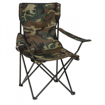 Scaun LEQ ARNOLD, camuflaj, pliabil, 85x53x85 cm, Oxford 600D