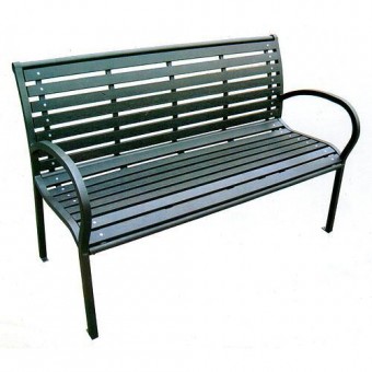 <p>Banca de gradina KIMBRA, 120x82x41cm, otel/plastic</p>