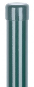 Stâlp pentru țeavă METALTEC 48/1500/1,50 mm, verde, RAL6005, Zn+PVC, capac