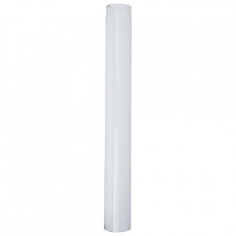 Burlan Smalt 1000 mm, alb, emailat