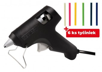Pistol RAPID HOBBY, 6 bețișoare, pistol de lipici hot melt, hot melt, pentru bețișoare hot melt 7 mm