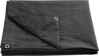 Prelata 3x4 m, 200 g/m, acoperire, antracit, cu plasa