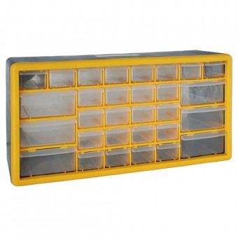 Organizator din plastic cu cutii PVC 30 buc 500x160x230mm Strend Pro, max.25kg