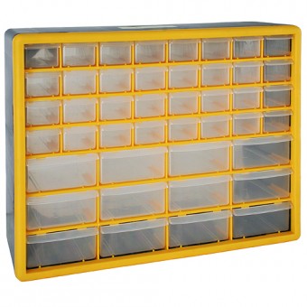 Organizator din plastic cu cutii PVC 32 buc 500x160x390mm Strend Pro, max.28kg