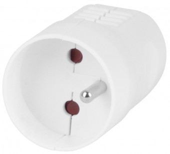 Cupla Strend Pro, pentru cablu, 250 V, IP20, 16A, alb