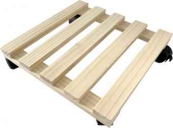 Podstavec Strend Pro, 30x30x7 cm, pod kvetináč, na kolieskach, posuvný, stojan, max. 50 kg,