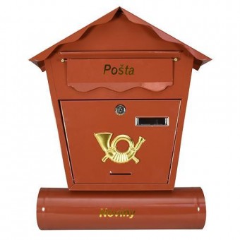 Cutie poștală NESTOR, 440x370x100 mm, maro