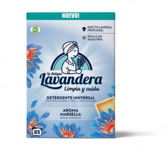 Pulbere de spălat Lavandera, săpun de Marsilia, 4675 g/85 încărcări, pentru spălat