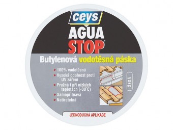 Banda de butilena impermeabila Ceys Aguastop, 15 cm x 10 mm
