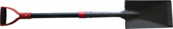 Spade Strend Pro, drept, cu mâner în D, fibră de sticlă, drenaj, 1150 mm