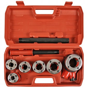 Kit filetare țeavă cu clichet 3/8 - 2 (7 buc)