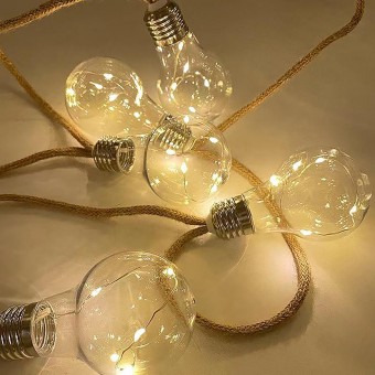 Lanț de becuri solare Strend Pro, 10 LED-uri, 3,8 m