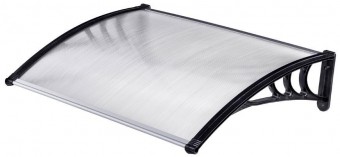 Acoperiș deasupra ușii DIY501, 080 x lățime 100 cm, policarbonat