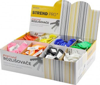 Breloc descriptiv, pentru cheie, mix de culori, pachet. 200 buc