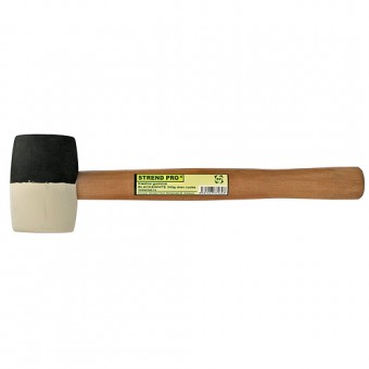 Ciocan cauciuc 450g Strend Pro, maner din lemn