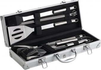 Set de scule Strend Pro Grill, pentru gratar si prajire, 12 bucati, in cutie