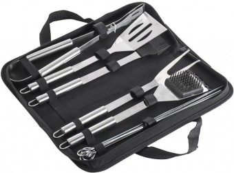 Set de scule Strend Pro Grill, pentru gratar si prajire, 12 bucati, in punga
