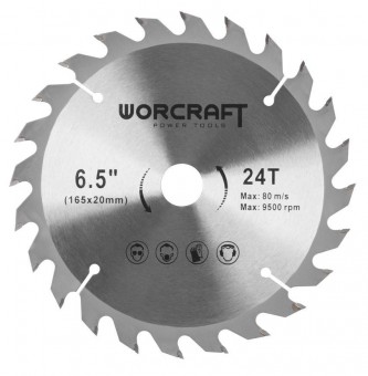 Disc fierastrau Worcraft CCS-S20Li, 165 mm
