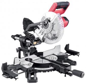 Ferăstrău Worcraft CMS-S20Li, 185 mm, ferăstrău onglet cu avans și laser