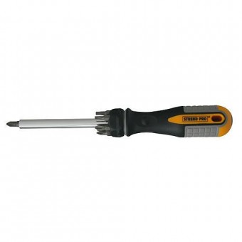 Șurubelniță cu extractor magnetic + 6 biți Strend Pro, + biți (-) 5-6-7,(+) 1-2-3