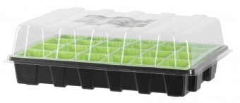 Tavă pentru răsaduri și cupolă 38x24,5x12,5cm, 24 găuri