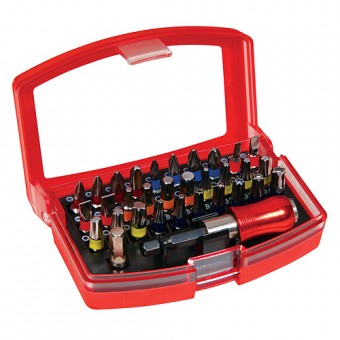 Set bit 32buc Strend Pro, cu suport magnetic, bit (25mm), S2