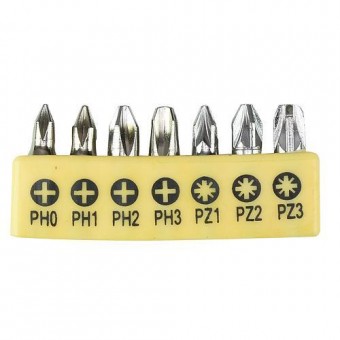 Set de biți 7 buc Strend Pro, Bit, S2, PH-0-1-2-3, PZ-1-2-3