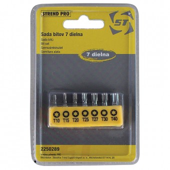 Set biți 7 buc Strend Pro, Bit, S2, T-10-15-20-25, TH-4-5-6
