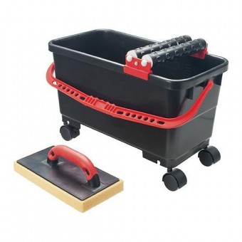 Set Strend Pro P1111, găleată cu 2 role 24 lit, mistrie, pe roți