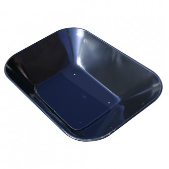 Sanie metal negru 85 lit, pe roabă