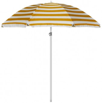Umbrela de soare Dalia, 180 cm, 32/32 mm, cu balama, negru/alb