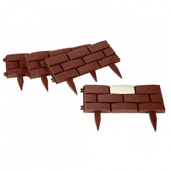 Borduri solare gradina GB004, 45x29 cm, plastic, LED, pac. 4 buc