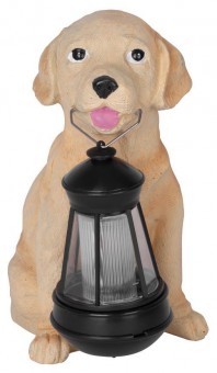 Lampa solara catel alb, 24x14x25 cm, 1 LED, AA