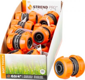 Conector Strend Pro SoftTouch 3/4 pentru conectarea și repararea furtunurilor de grădină, Sellbox 20 buc