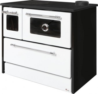 Aragaz 701-G OMEGA Kuzine, cu sticla, alb, priza dreapta
