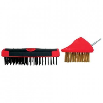 Set perii din sarma de otel 2buc, cu maner telescopic 0,8m - 1,4m