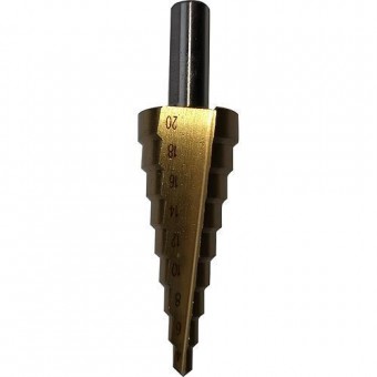 Burghiu treptat Strend Pro SD41, 04-20 mm, TiN, HSS, pentru metal
