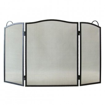 Paravan de foc aragaz, 60x95 cm, negru