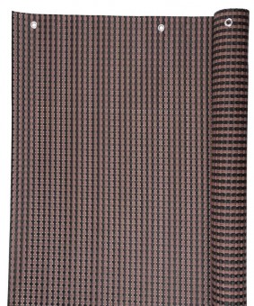 Paravan de foc aragaz Polyratan 77 0,9x3 m, UV, 800 g/m2, maro-negru