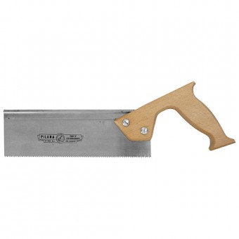 Ferăstrău cu spate drept Pilana® Mâner ergonomic din lemn de 250 mm