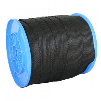 Curea Strend Pro WR50, 25 mm, neagră, 70 m, PP