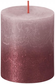 Lumanare bolsius Rustic Sunset Ash Rose Red, 80/68 mm